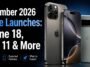 September 2026 launch